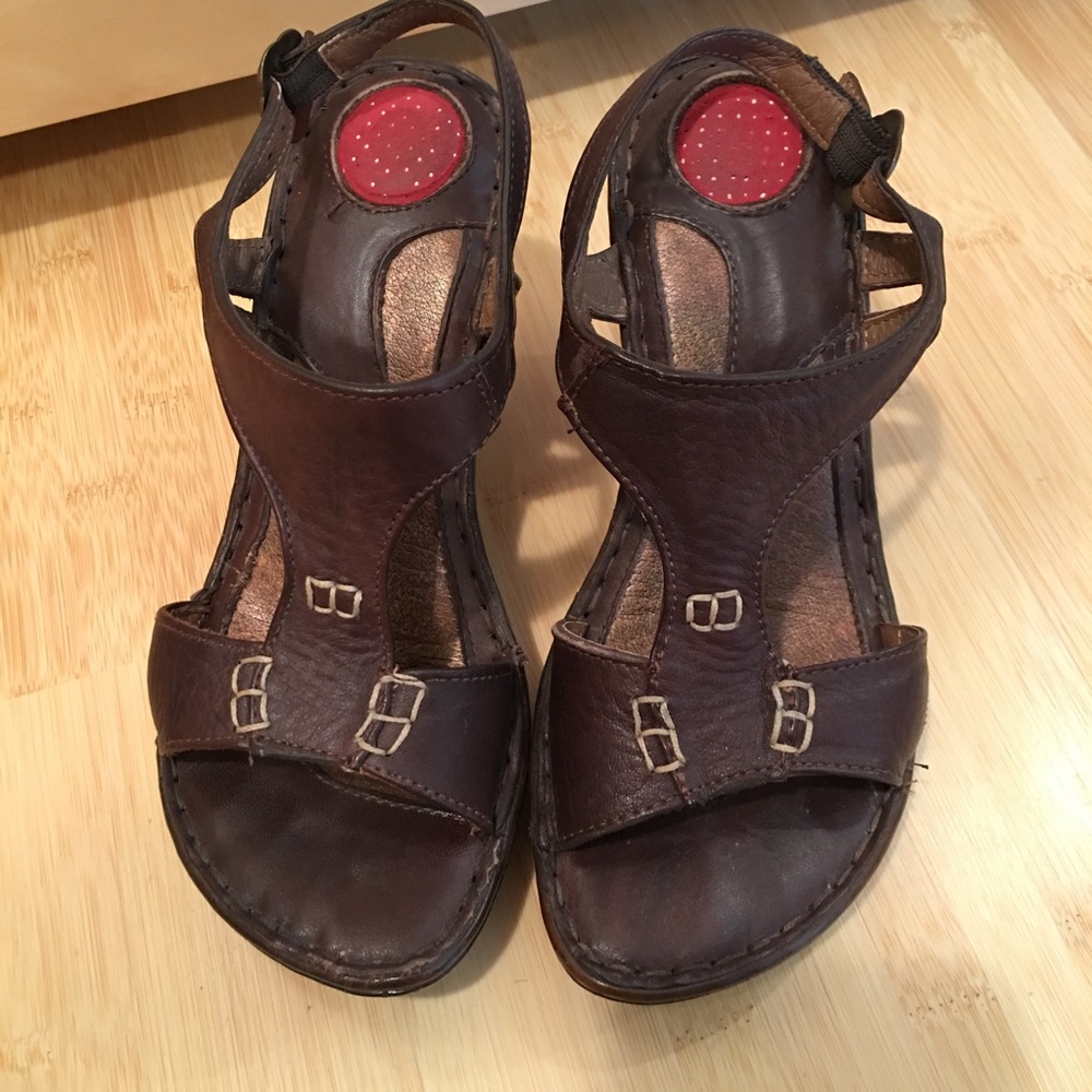 Lassen wedge platform sandals - 6.5